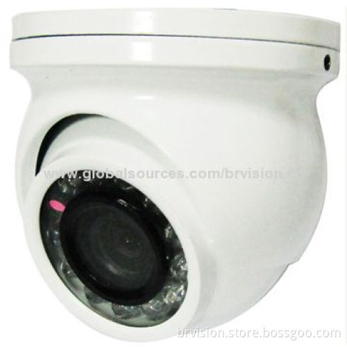 Ceiling Dome Rearview Camera for Bus Project 1/3-inch CCD, 120° Angle, White Aluminum Housing